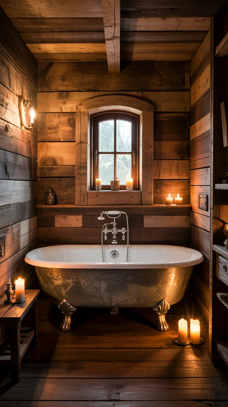 small bathroom ideas 2026 Small Bathroom Ideas With Tub Dark Rustic Feel