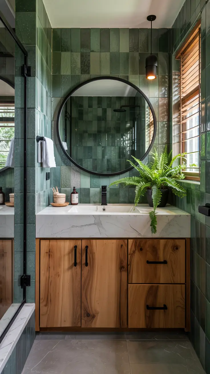 small bathroom ideas 2026 Small Bathroom Ideas Modern Green Bath Oasis
