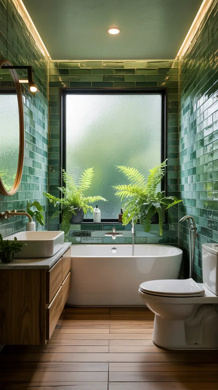 small bathroom ideas 2026 Small Bathroom Ideas Modern Green Bath Oasis