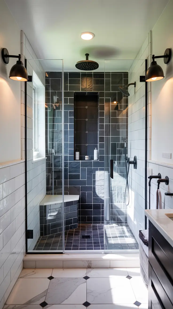 small bathroom ideas 2026 Small Bathroom Ideas Modern Black And White Appeal