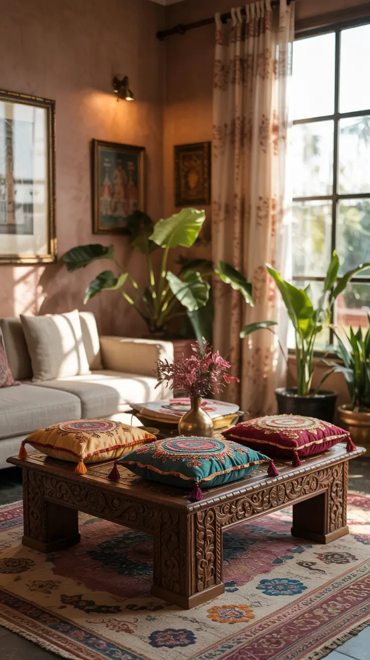 Indian Inspired Small Living Room Decor Ideas Cozy