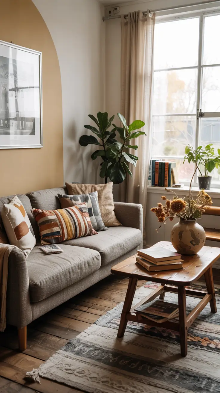 Boho Warm Cozy Small Living Room Decor