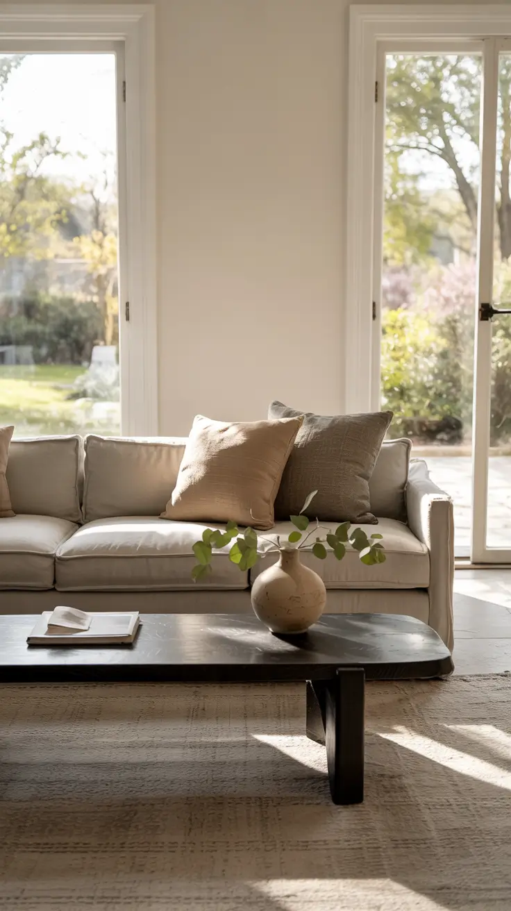 Soft Neutral Small Living Room Decor