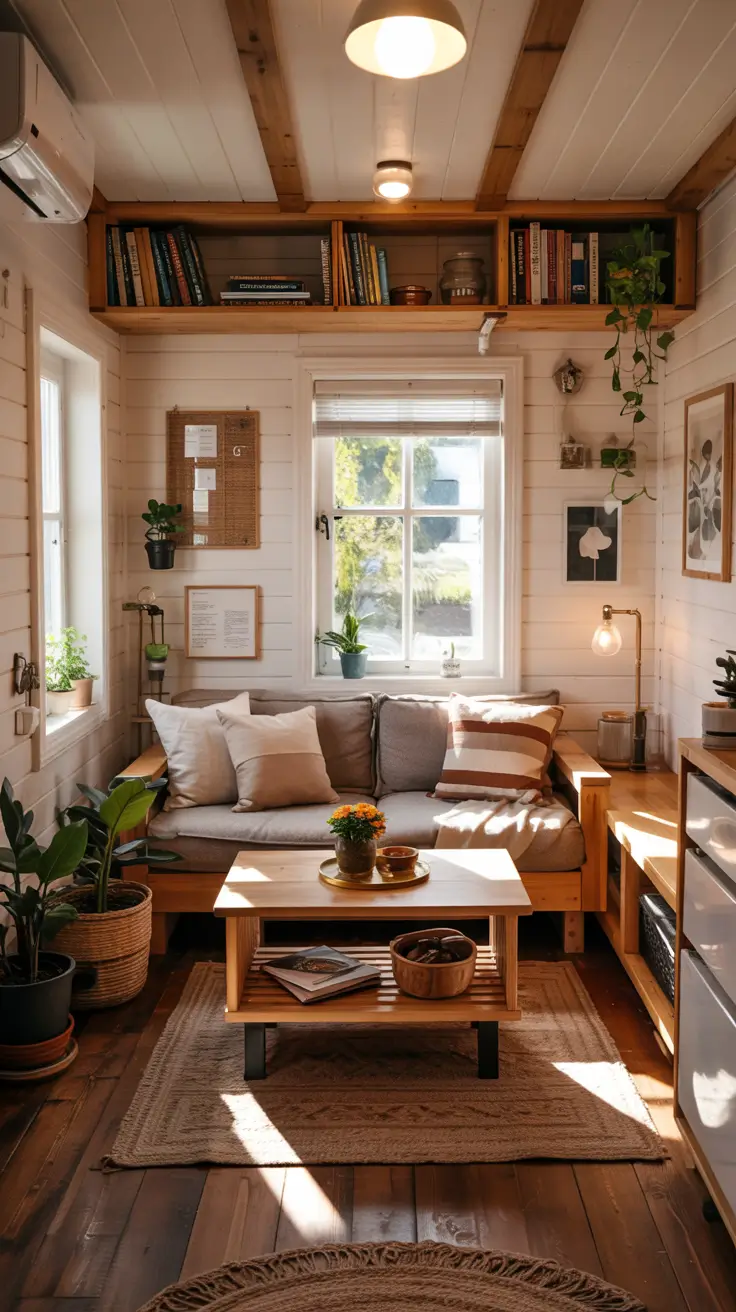 Smart Storage Tiny Small Living Room Decor