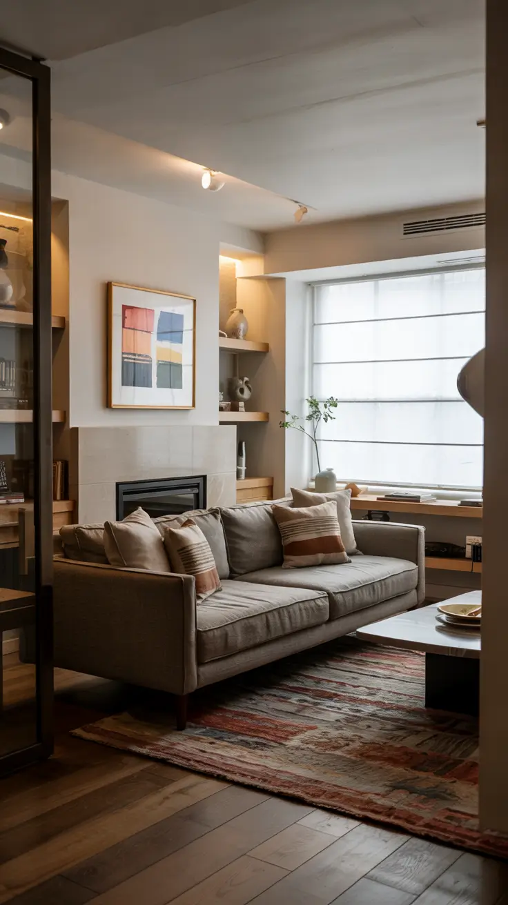 Modern Art Small Living Room Decor Idea