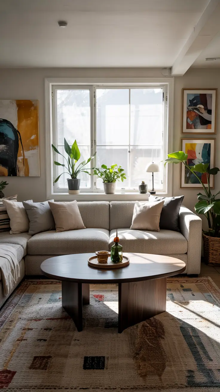 Vertical Storage Small Living Room Decor