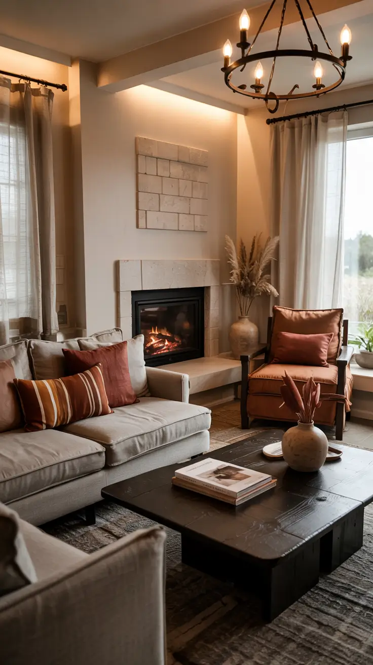 Small Living Room Decor Ideas Fireplace Cozy Interior Design