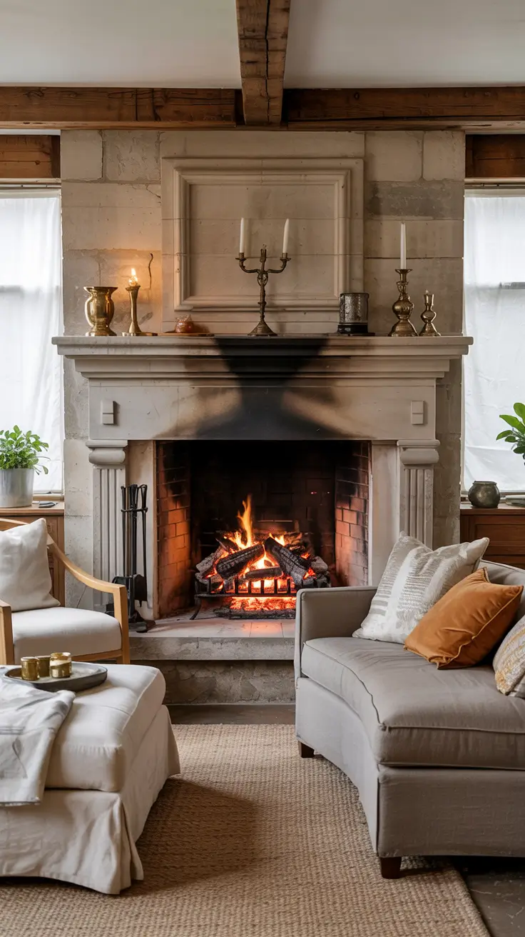 Small Living Room Decor Ideas Fireplace Cozy Interior Design