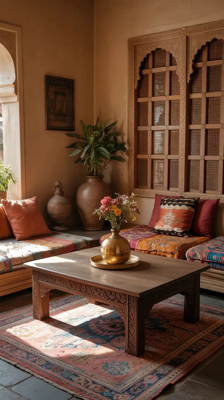 Small Living Room Decor Ideas Indian Cozy Cultural Style