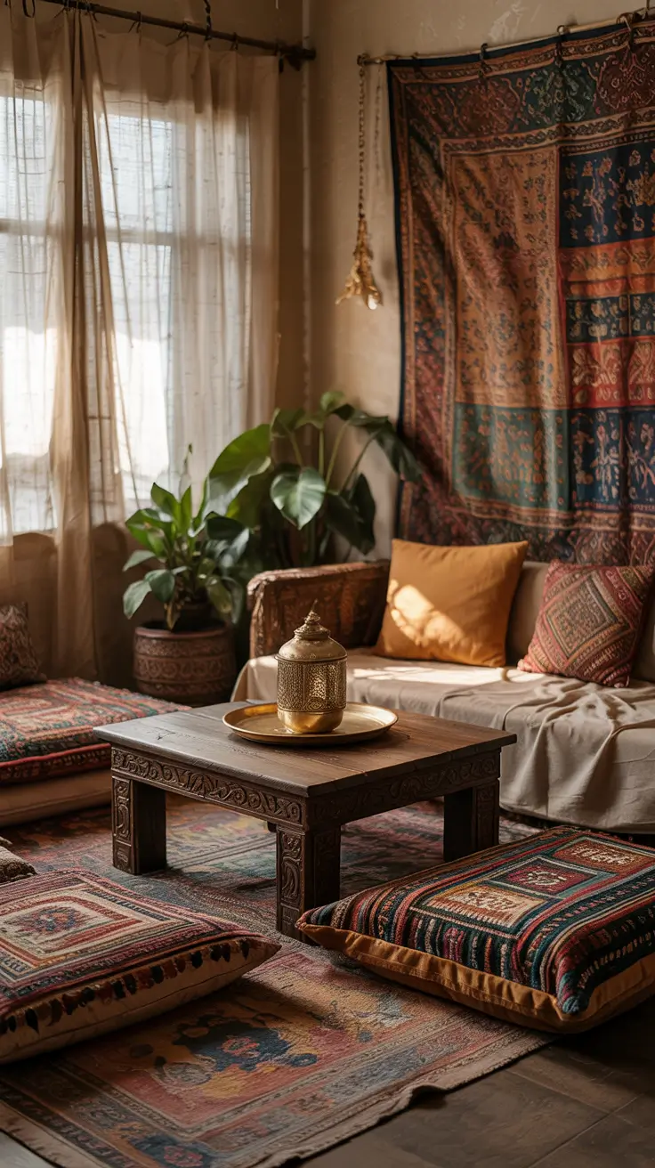 Small Living Room Decor Ideas Indian Cozy Cultural Style