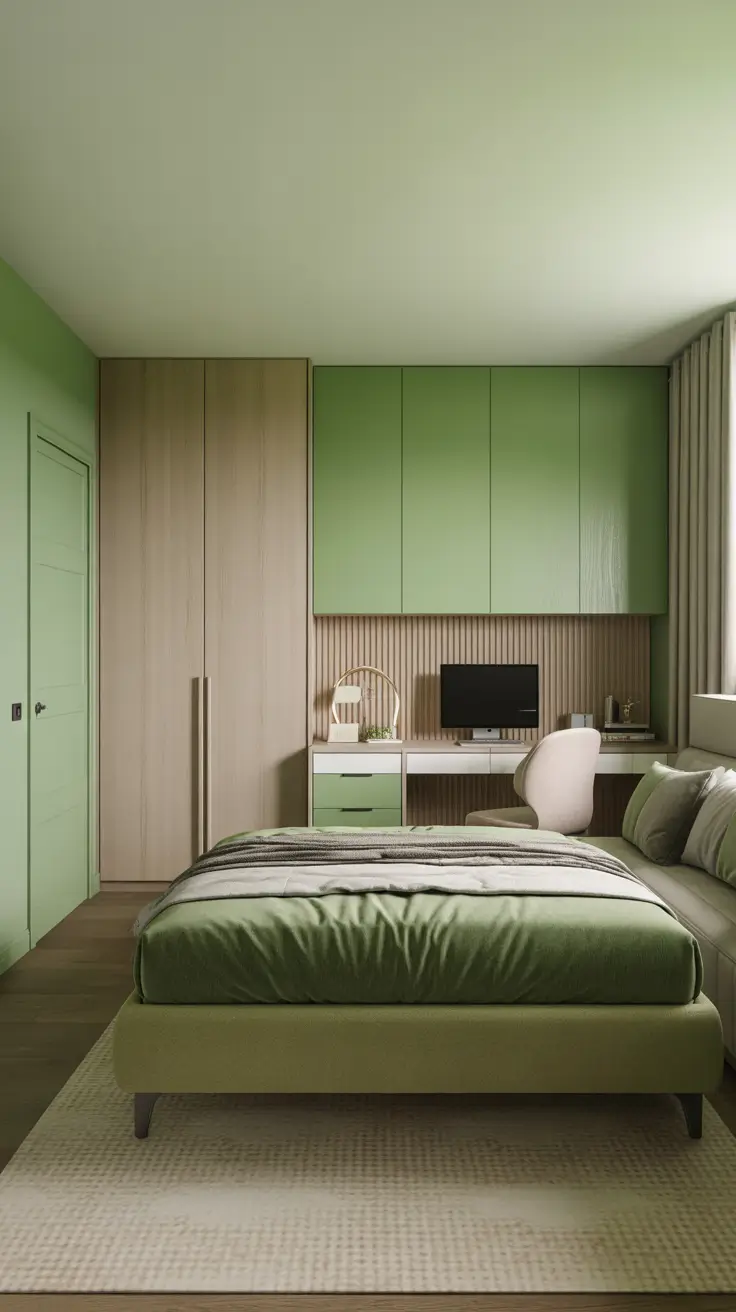 teens bedroom ideas 2026 Teens Bedroom Ideas For Girls Modern With Green And Neutral Layers