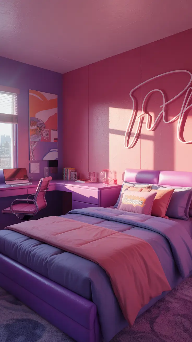 teens bedroom ideas 2026 Teens Bedroom Ideas Pink And Purple 2000s Revival