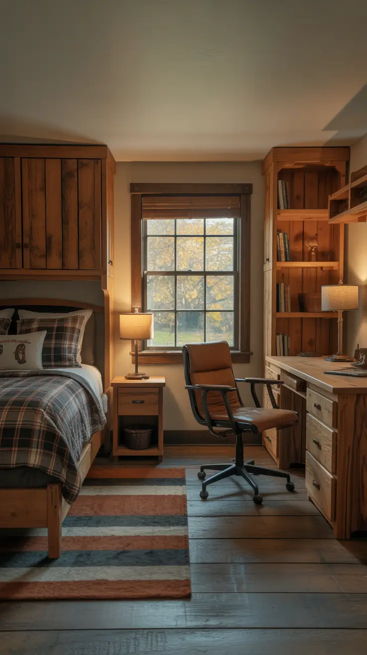 teens bedroom ideas 2026 Teens Bedroom Ideas Boys With Rustic Cabin Warmth