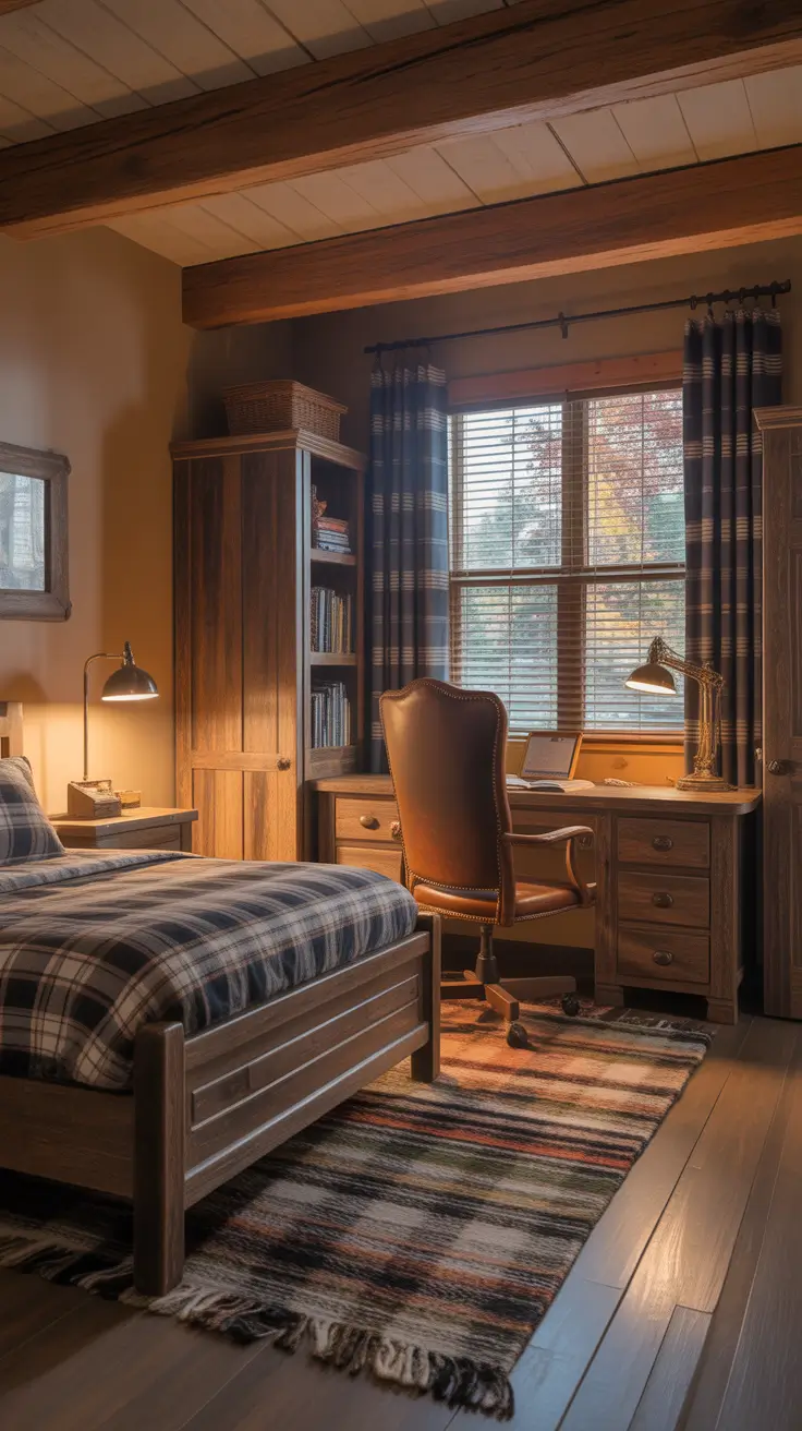 teens bedroom ideas 2026 Teens Bedroom Ideas Boys With Rustic Cabin Warmth