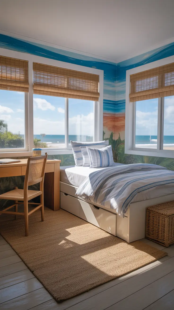 teens bedroom ideas 2026 Teens Bedroom Ideas Coastal Blue With Ocean View Vibes