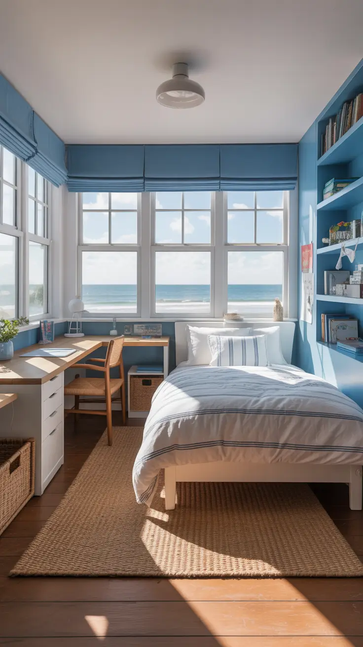 teens bedroom ideas 2026 Teens Bedroom Ideas Coastal Blue With Ocean View Vibes