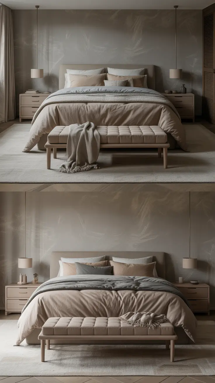 trendy gray bedroom ideas 2026 Gray Bedroom Ideas For Couples With Beige And Agreeable Tones