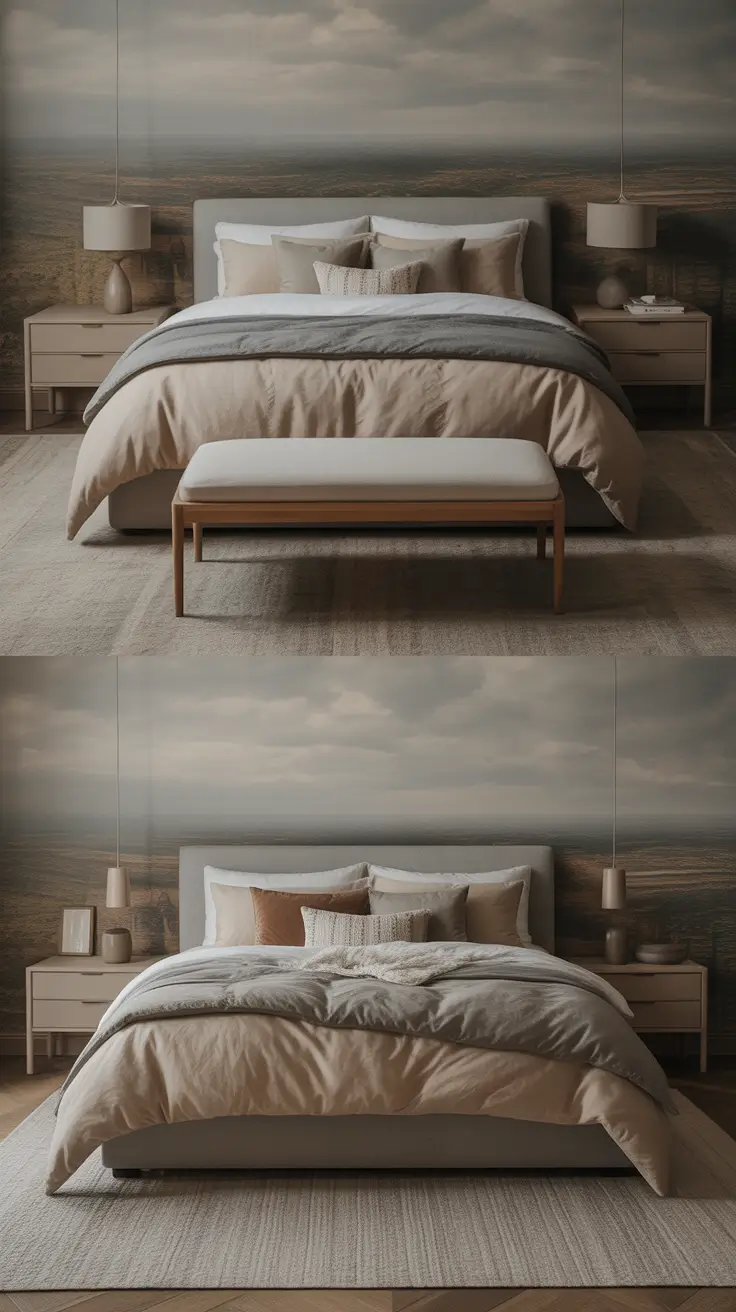 trendy gray bedroom ideas 2026 Gray Bedroom Ideas For Couples With Beige And Agreeable Tones