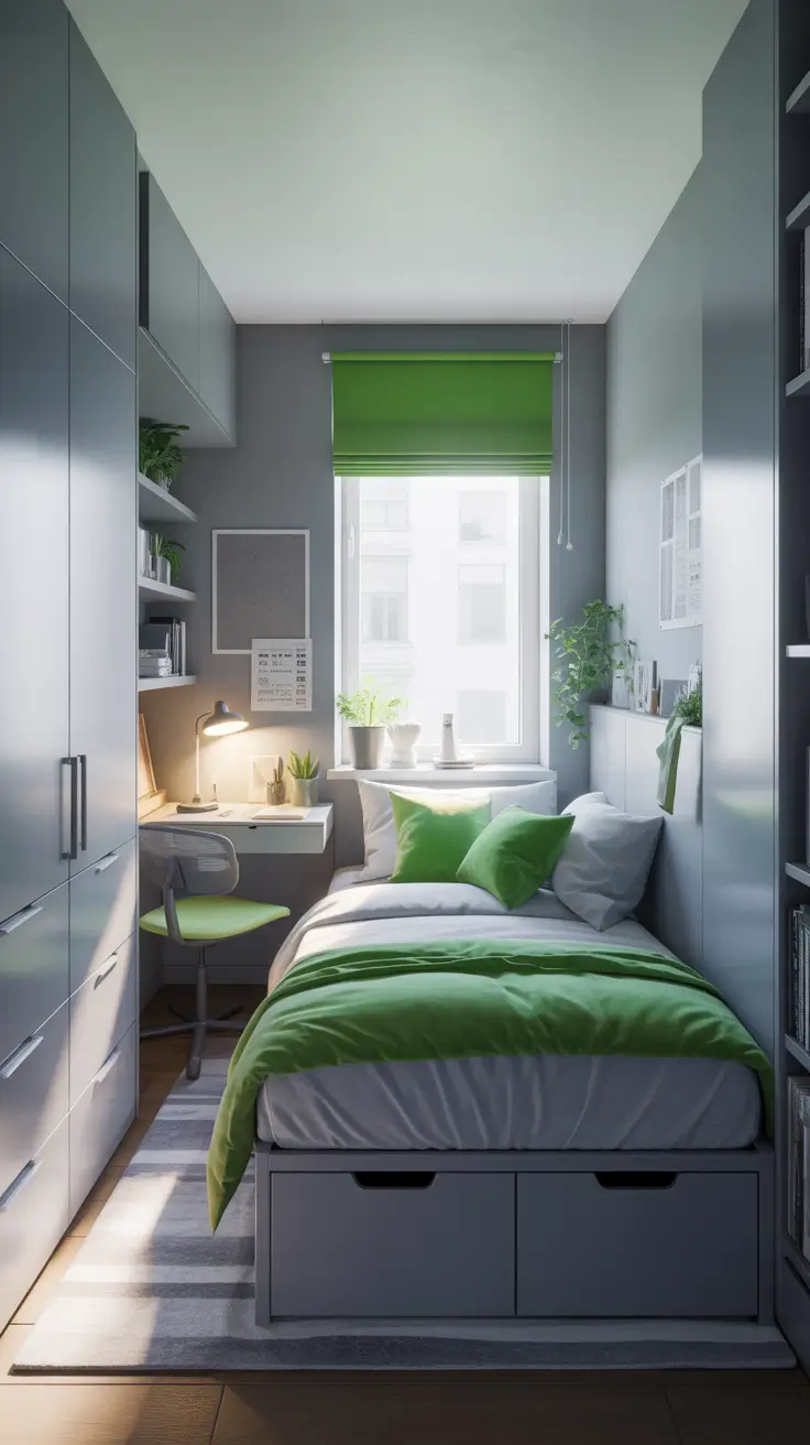 trendy gray bedroom ideas 2026 Gray Bedroom Ideas Small Room With Light And Green And Highlights