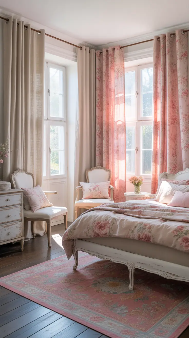 vintages bedroom ideas 2026 11 — Vintage Bedroom Ideas Curtains In Shabby Chic French Country Guest Rooms