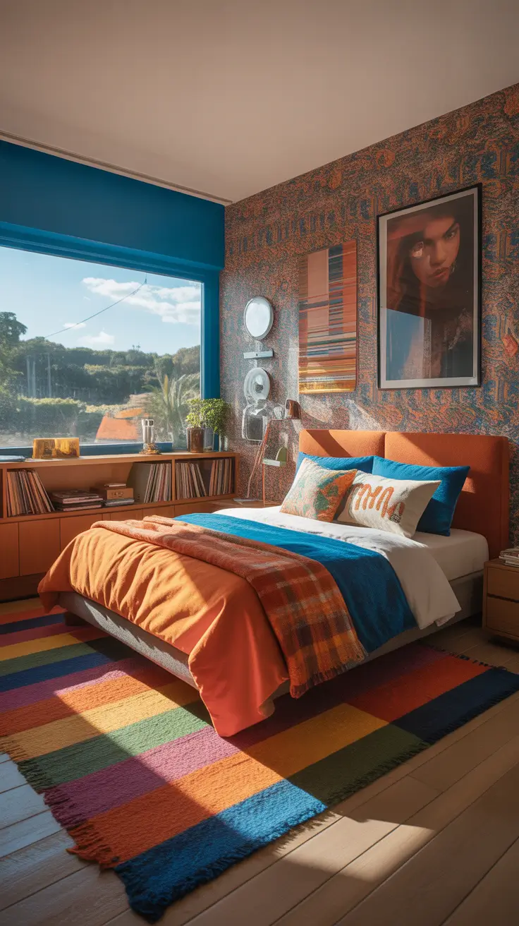 vintages bedroom ideas 2026 14 — Eclectic Retro Vintage Bedroom Ideas With Colorful 70s Energy
