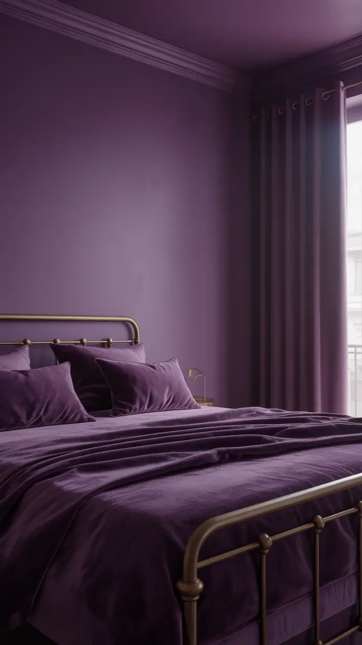 vintages bedroom ideas 2026 15 — Purple Dark Romantic Vintage Bedroom Ideas Aesthetic Touch