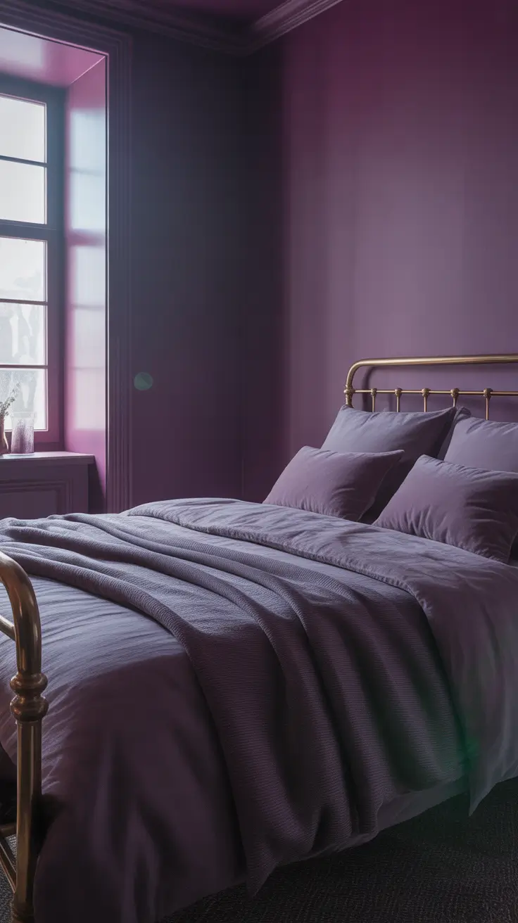 vintages bedroom ideas 2026 15 — Purple Dark Romantic Vintage Bedroom Ideas Aesthetic Touch