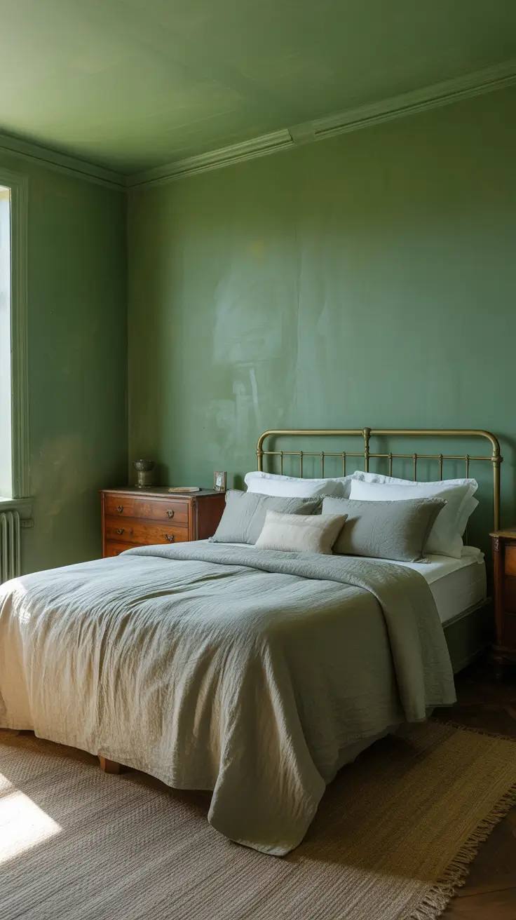 vintages bedroom ideas 2026 21 — Classic Green Vintage Bedroom Ideas Minimal And Timeless Charm