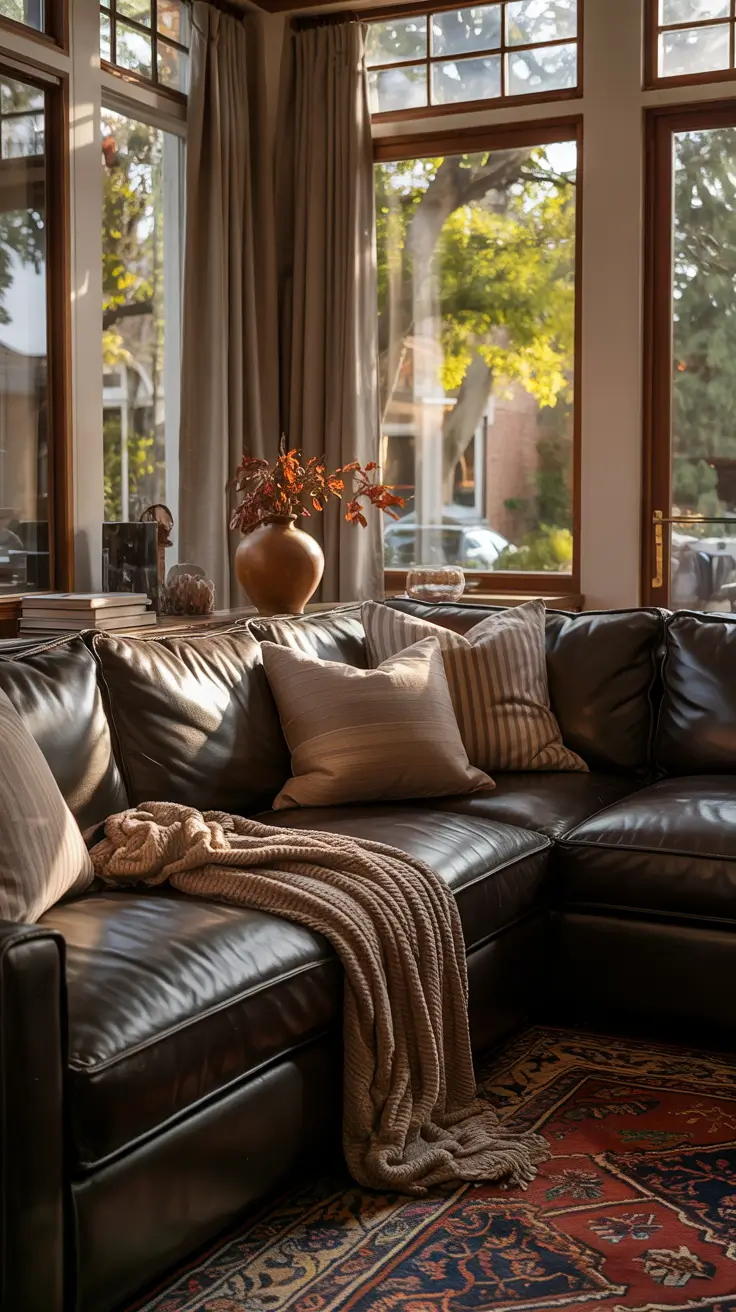 whites living room ideas 2026 white living room with brown leather sofa