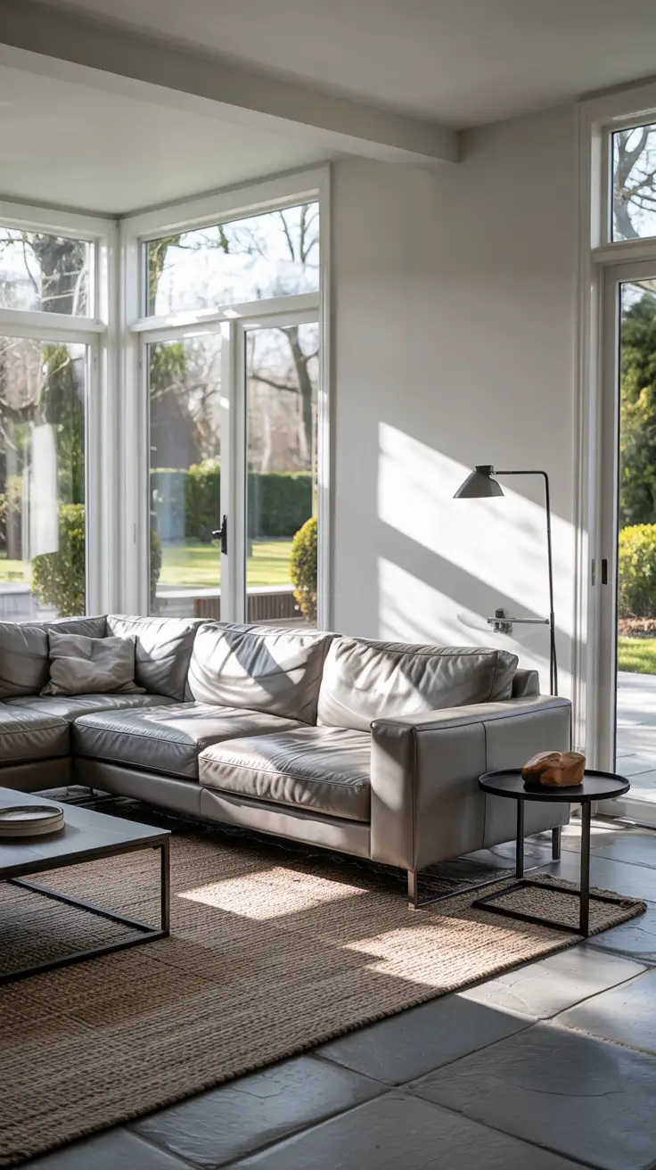 whites living room ideas 2026 layered neutral sectional in white room