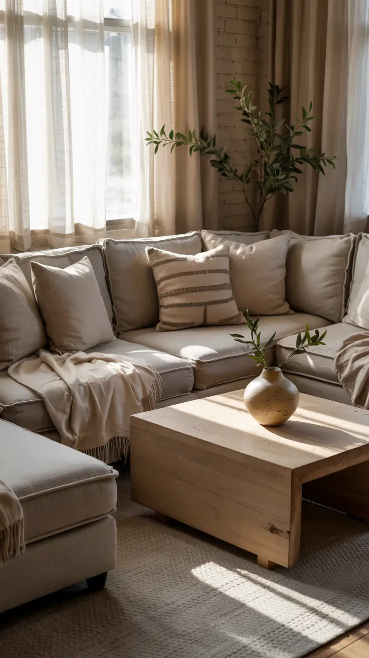 whites living room ideas 2026 Beige And White Living Room Ideas With Soft Layers